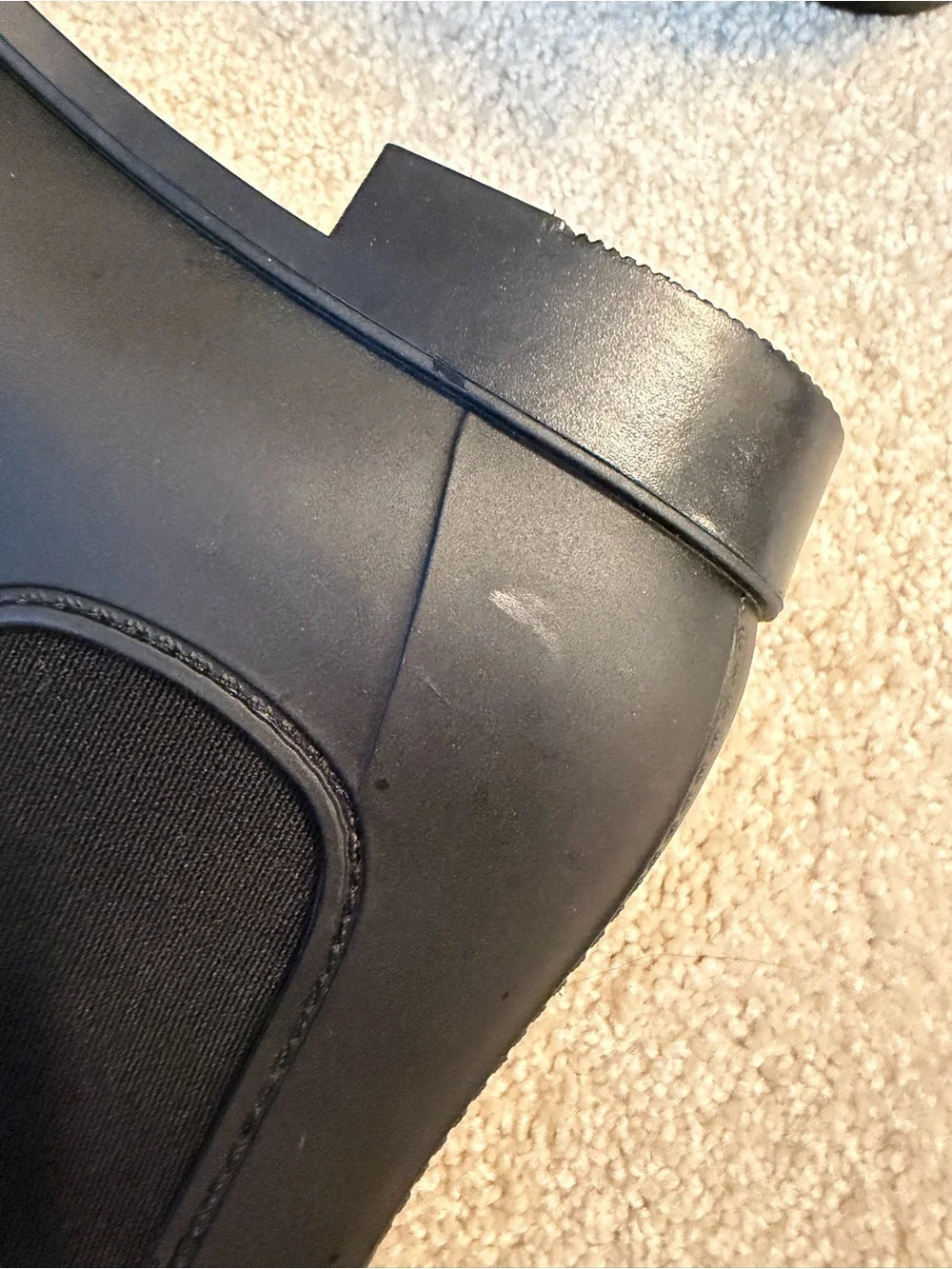 Michael Kors Matte Black Chelsea Ankle Rain Booties
